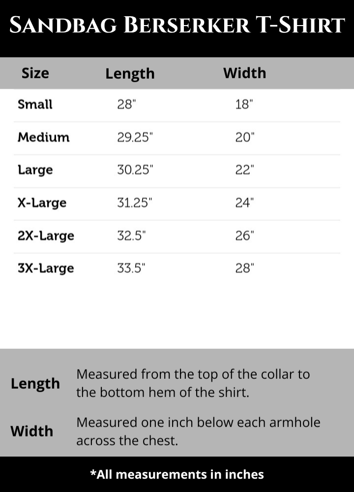 Sandbag Berserker: The Wolf Warrior T-Shirt
